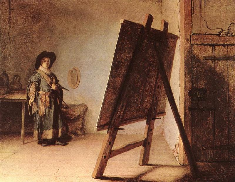 REMBRANDT Harmenszoon van Rijn The Artist in his Studio